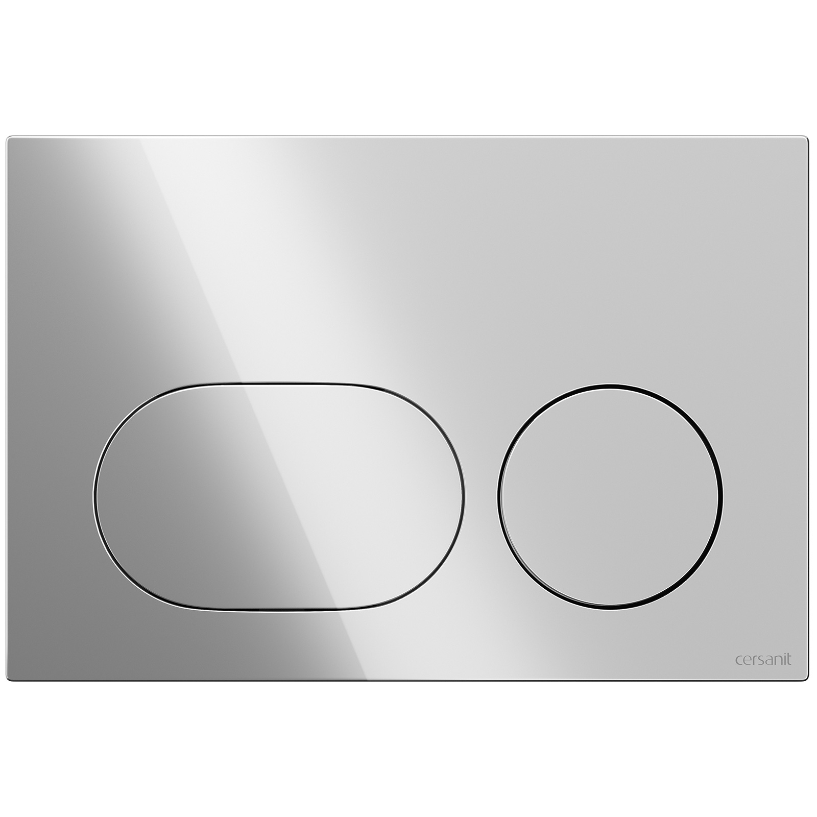CERSANIT DUETO mechanické splachovacie tlačidlo na WC chróm K97-0635