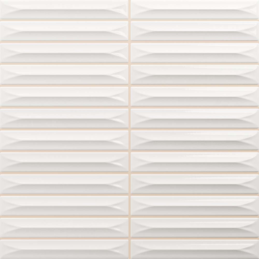 OBKLAD NIKAIA OFF WHITE NA ŠKÁROVANIE GLOSSY 20X20 VILAR ALBARO