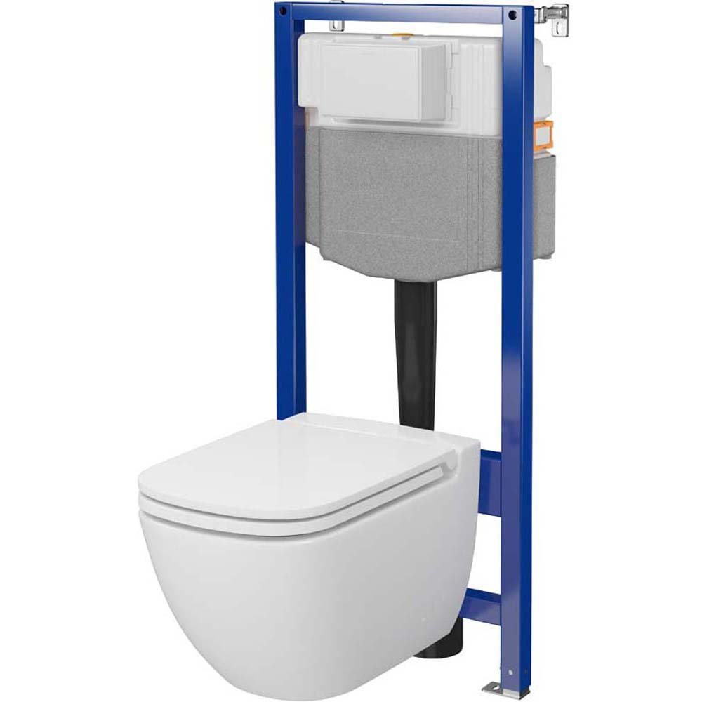 CERSANIT AQUA PLUS mechanická podomietová súprava s miskou a doskou CASPIA S701-803