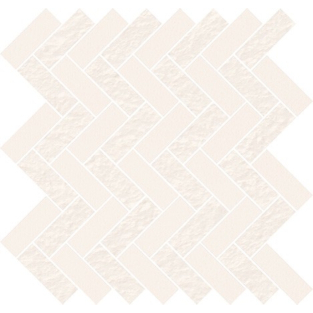 OBKLAD MOZAIKA WHITE MICRO PARQUET MIX 31,3X33,1