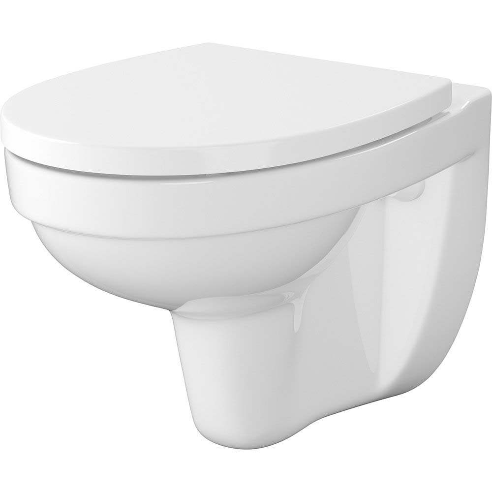 CERSANIT Závesná WC misa CERSANIA SET B468 s DELFI pp s doskou S701-557
