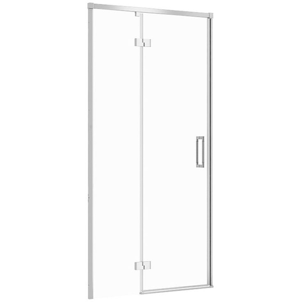 CERSANIT Sprchové dvere LARGA chróm 100x195 ĽAVÉ priehľadné sklo S932-121