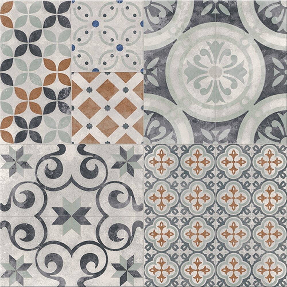 DLAŽBA PATCHWORK MULTIKOLOR TWO SATIN 42X42 (II. AKOST)