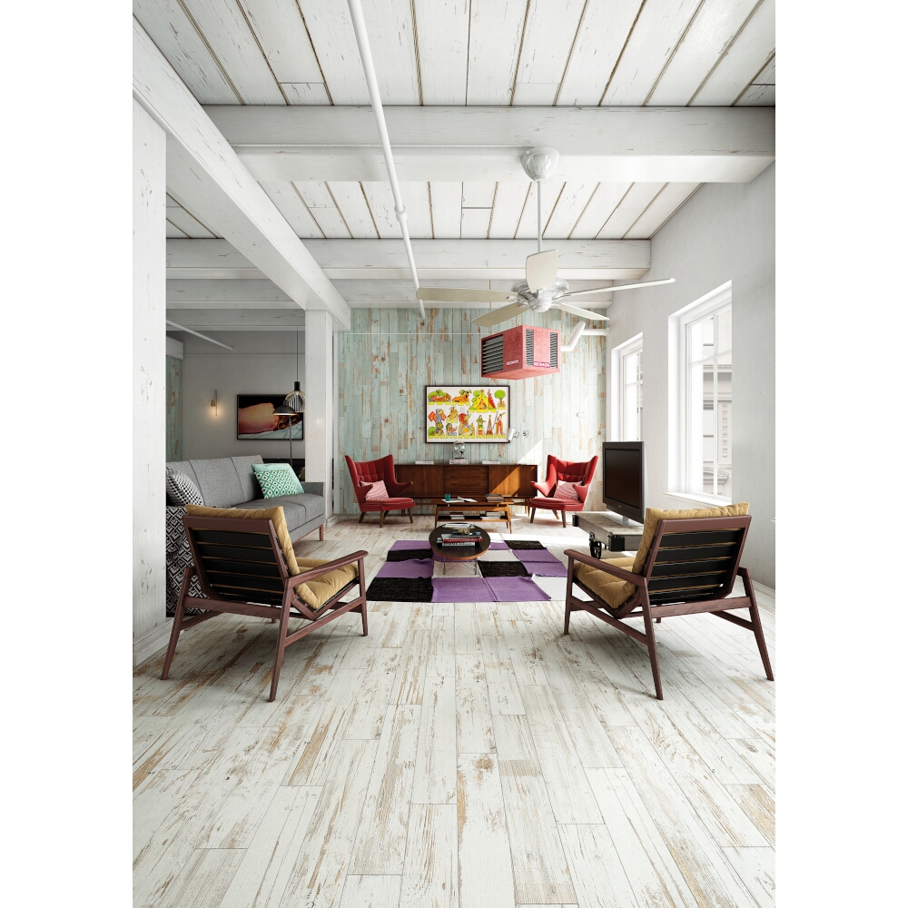 Glazovaný gres hiszpański GAYAFORES Tribeca Blanco white mat 15x90 gat. I