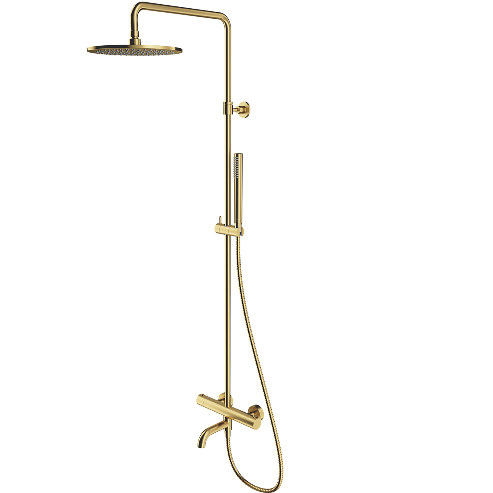 OMNIRES termostatický kúpeľný systém Y povrchovo montované mosadzné kefované Y1234BSB