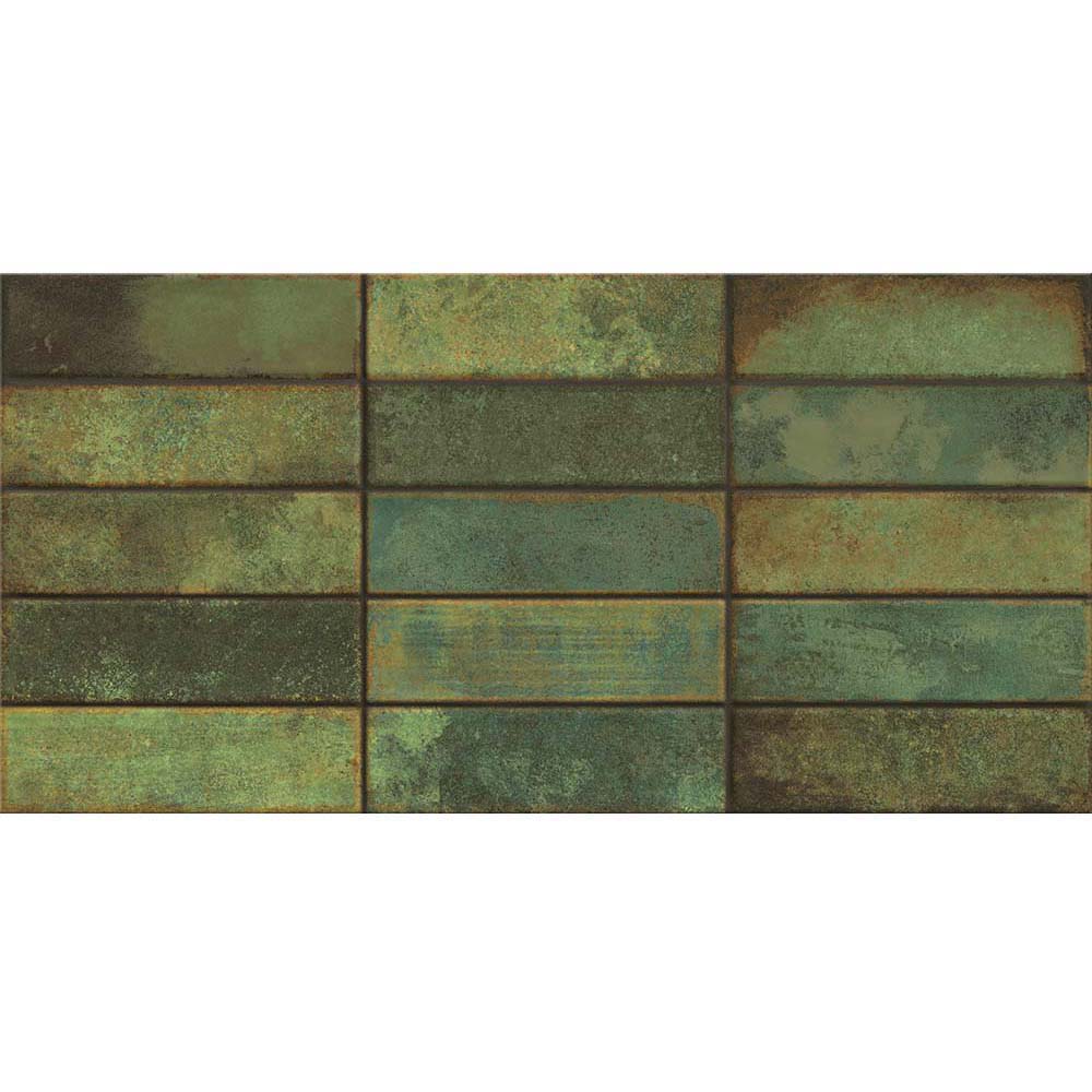 OBKLAD TUZZI DARK GREEN GLOSSY 29,7X60 (II. AKOST)