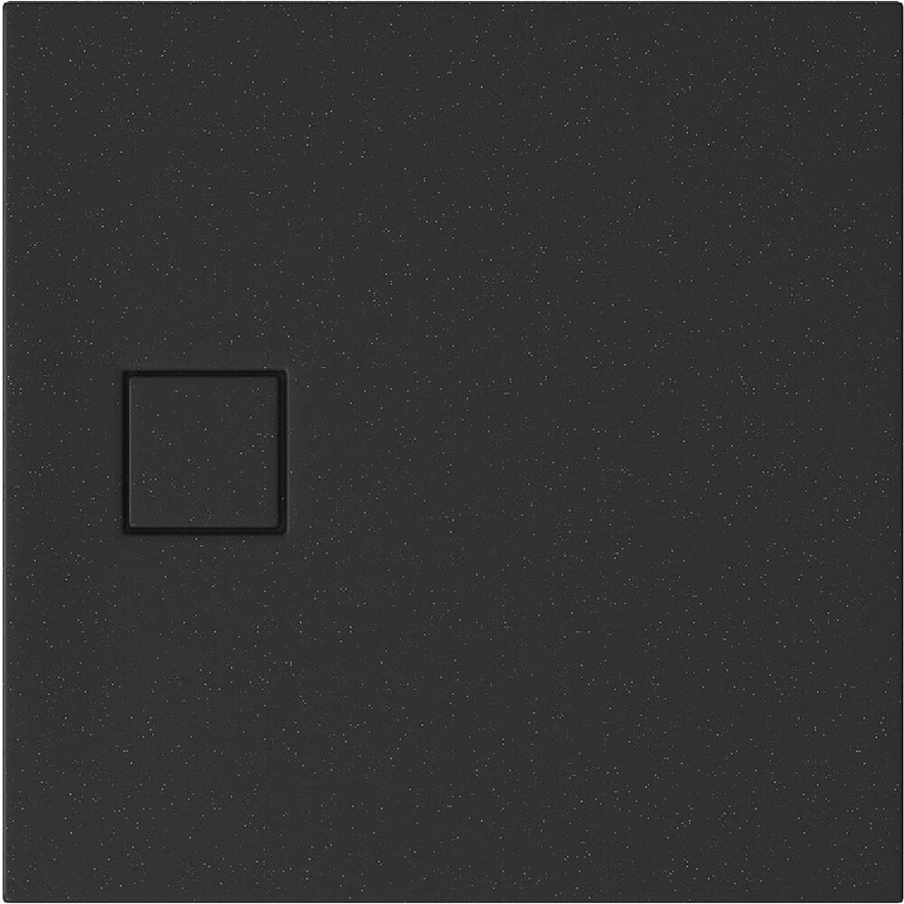 CERSANIT Štvorcová sprchová vanička SET B458 TAKO SLIM 80x4 černá matná + sifon (VIRT) S932-165