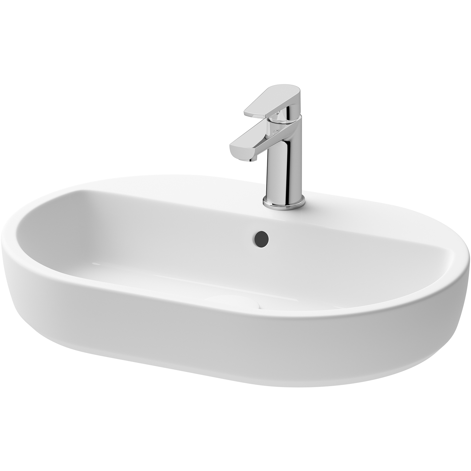 CERSANIT Umývadlo na dosku CASPIA OVAL 60 K11-0099 CERSANIT Umývadlo na dosku CASPIA OVAL 60 K11-0099