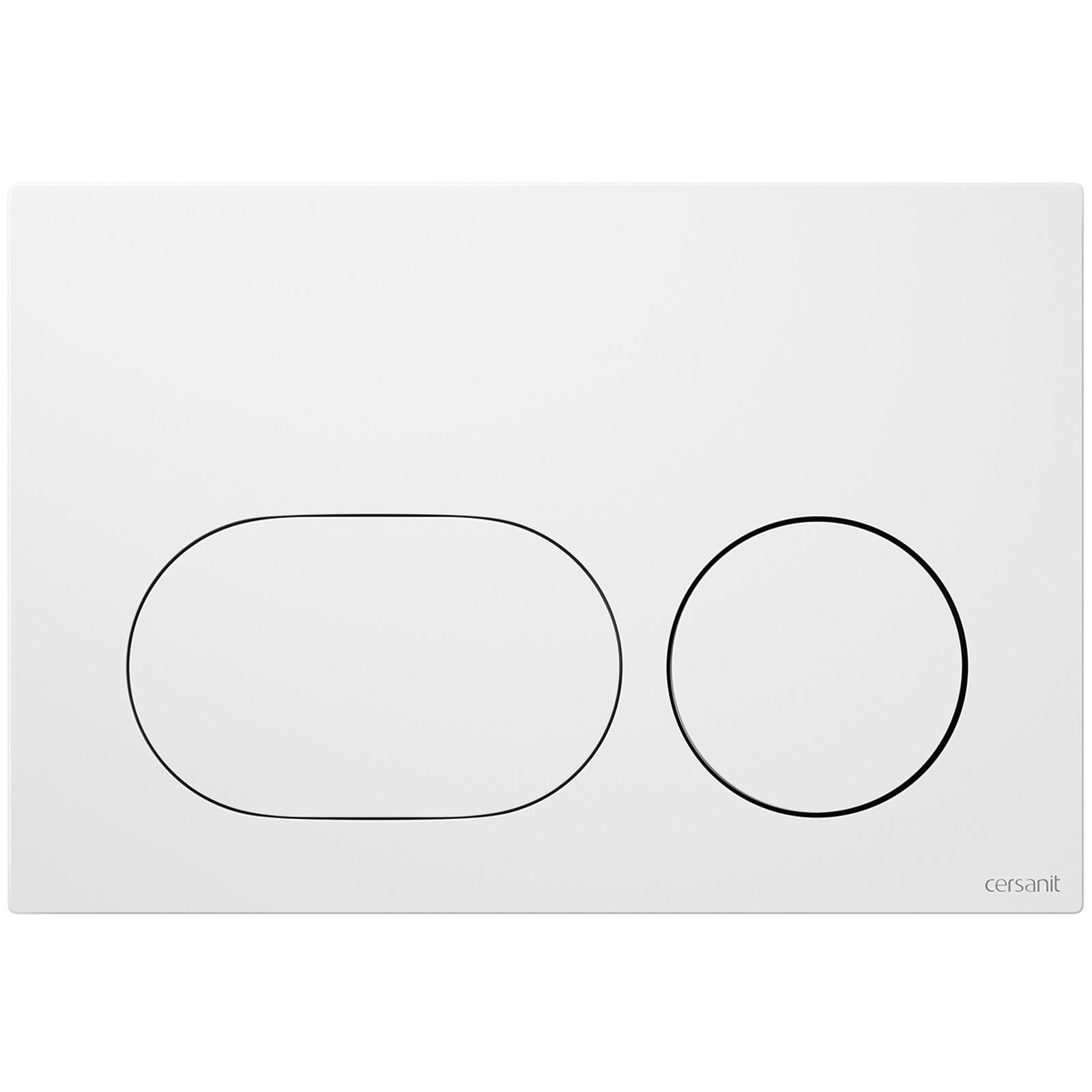 CERSANIT DUETO mechanické ovládacie tlačidlo WC biele K97-0634