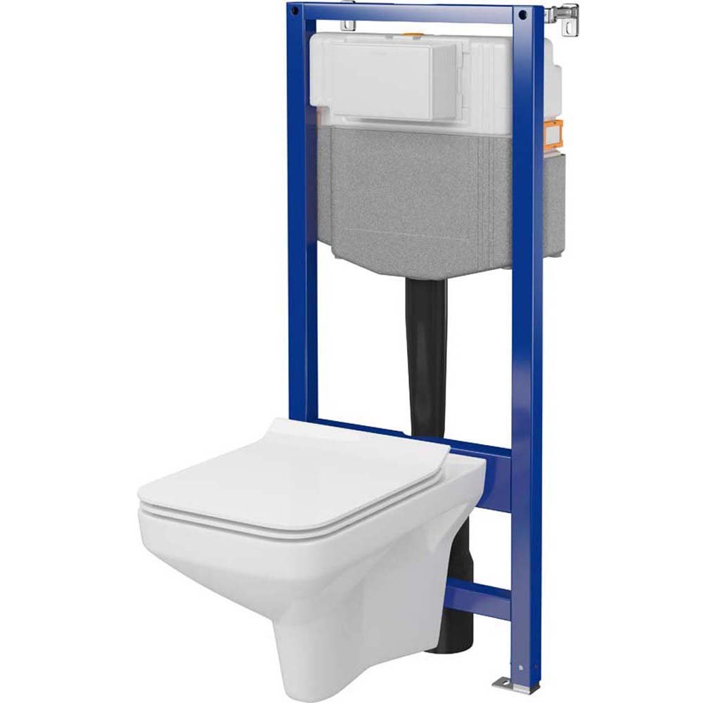 Mechanická podomietková súprava CERSANIT AQUA PLUS s miskou a doskou COMO S701-818