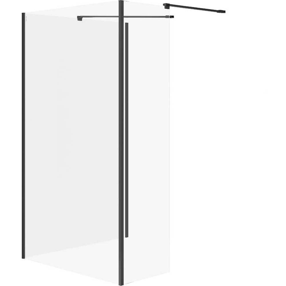 CERSANIT Walk-in sprchová stena MILLE 90x100x30x200 čierna S601-186