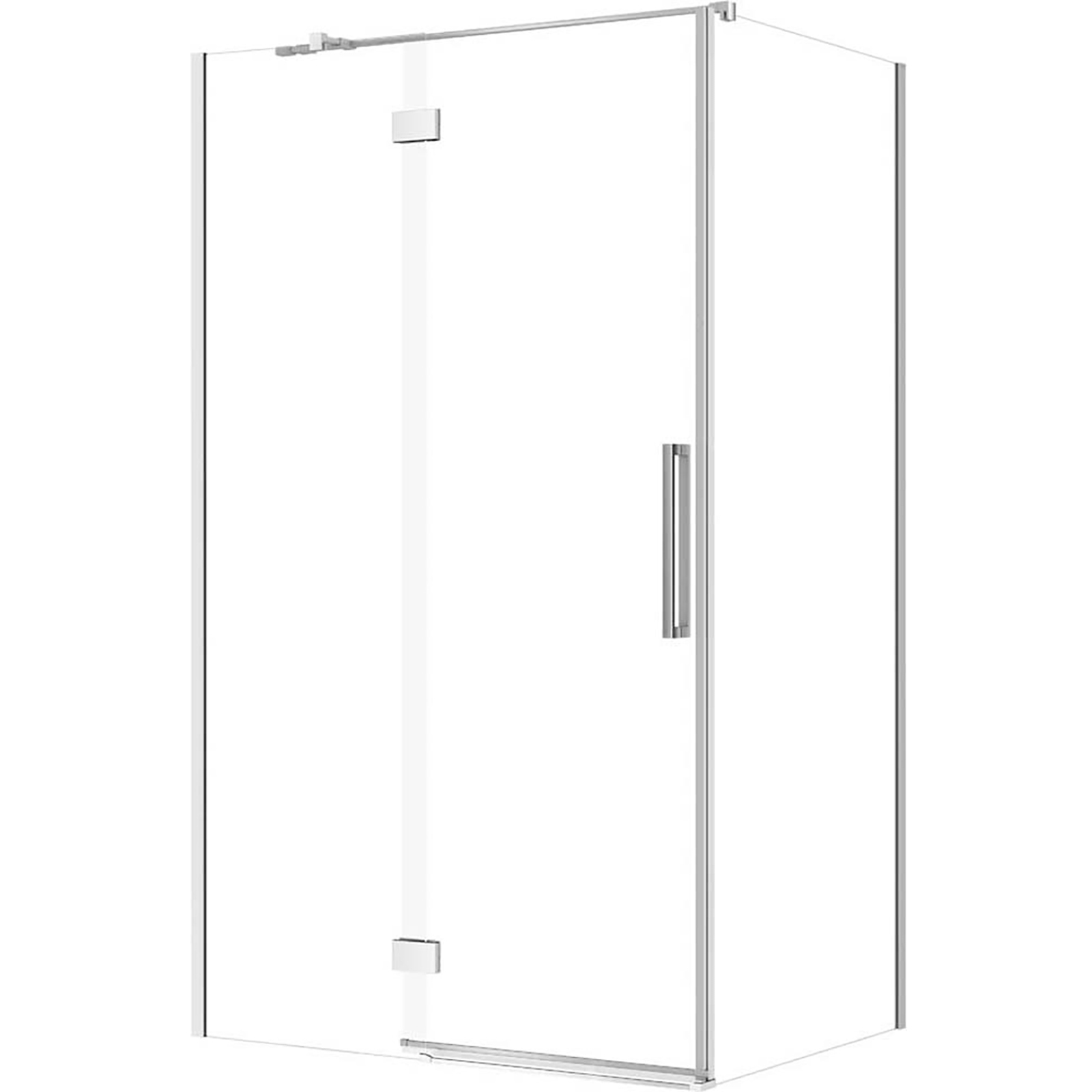 CERSANIT Obdĺžnikový sprchový kút CREA ľavý 120x90x200 cm chróm S601-207