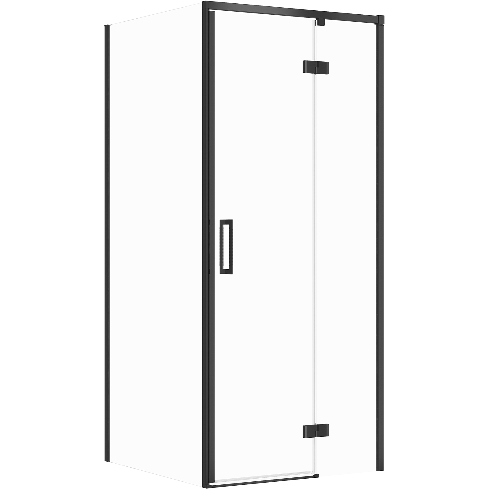 CERSANIT LARGA štvorcový sprchový kút pravý 90x90x195 cm čierny S601-219