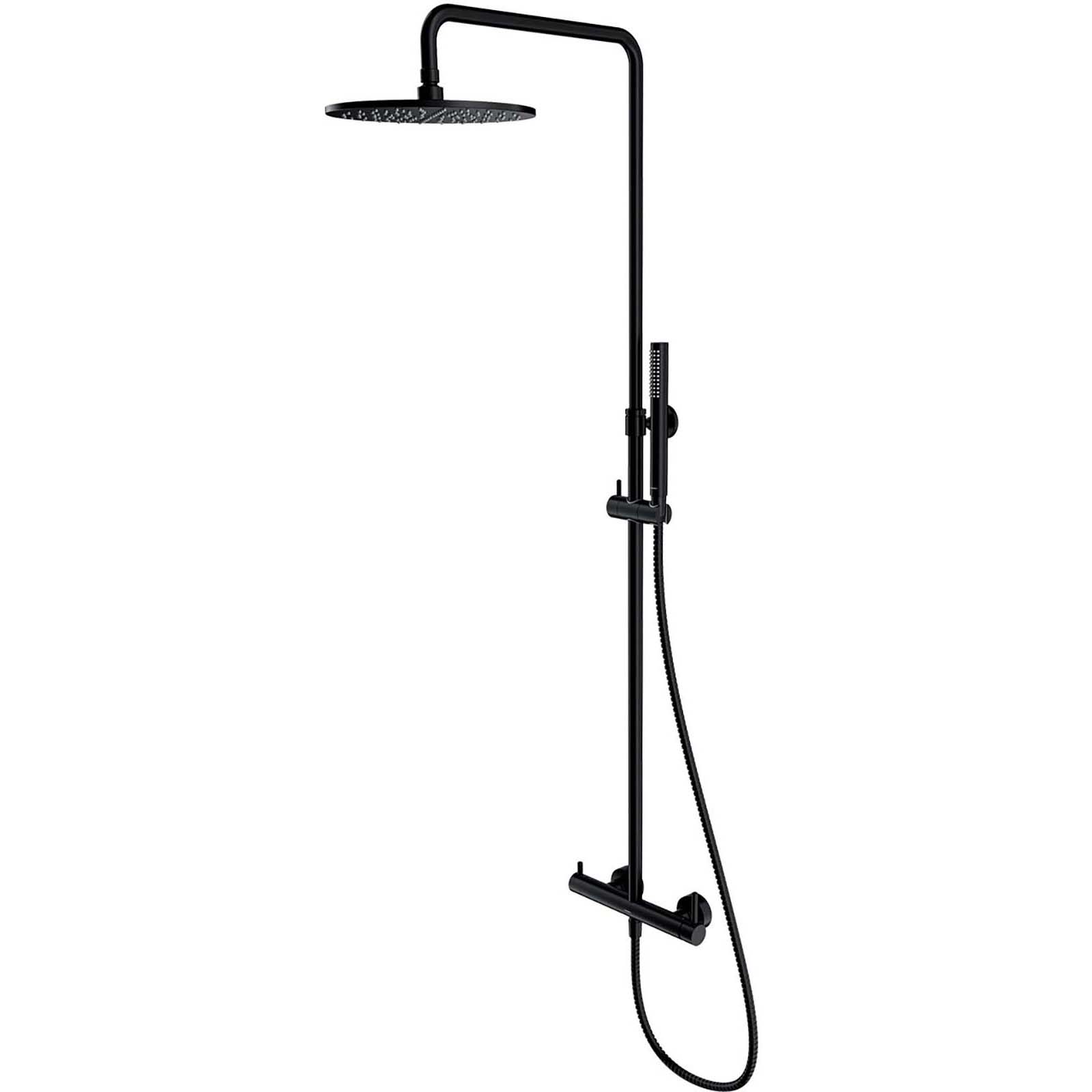 OMNIRES sprchový systém Y povrchovo montovaný čierny polomatný Y1244MBL