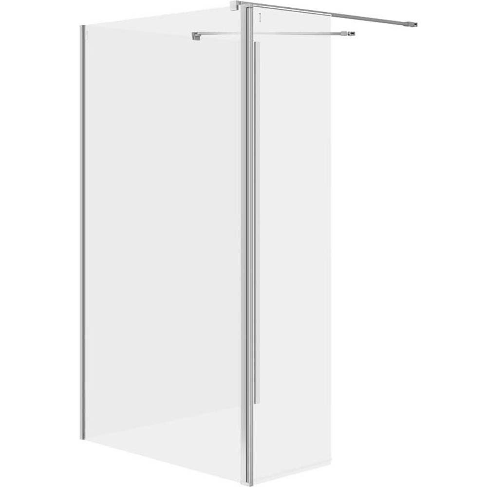 CERSANIT MILLE walk-in sprchový kút s pohyblivou stenou 90x100x30x200 chróm S601-187