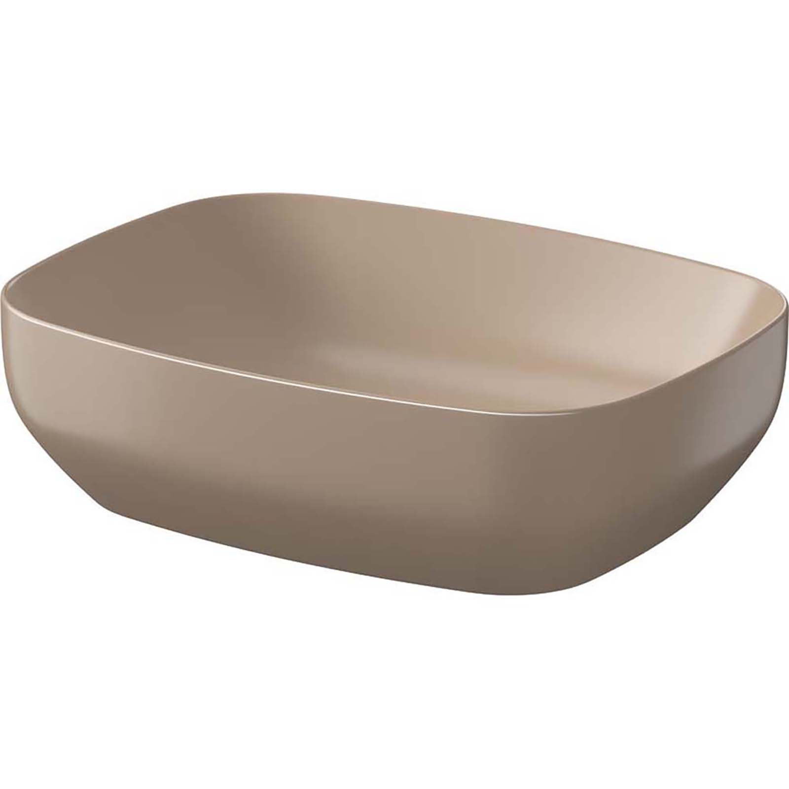 CERSANIT Umývadlo na dosku LARGA obdĺžnikový 50X38 hnedý K677-063