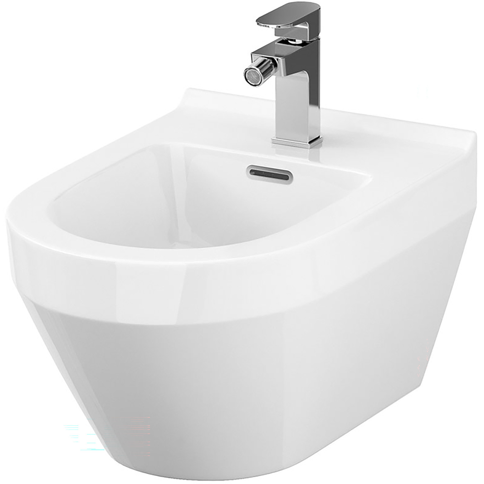 CERSANIT Závesný bidet CREA ovál so skrytou montážou K114-009