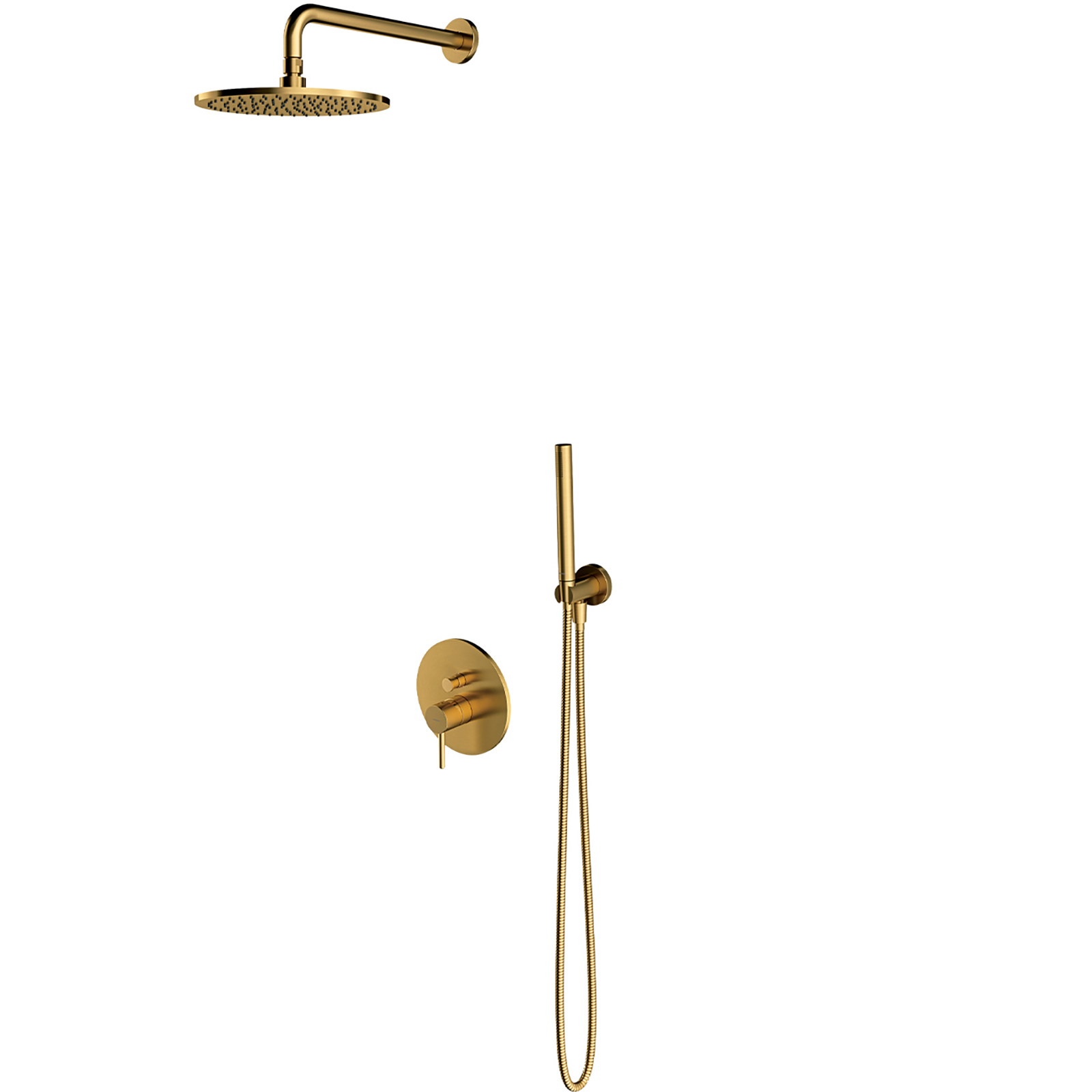 OMNIRES Shower System Y zapustený zlatý kartáčovaný SYSY19GLB