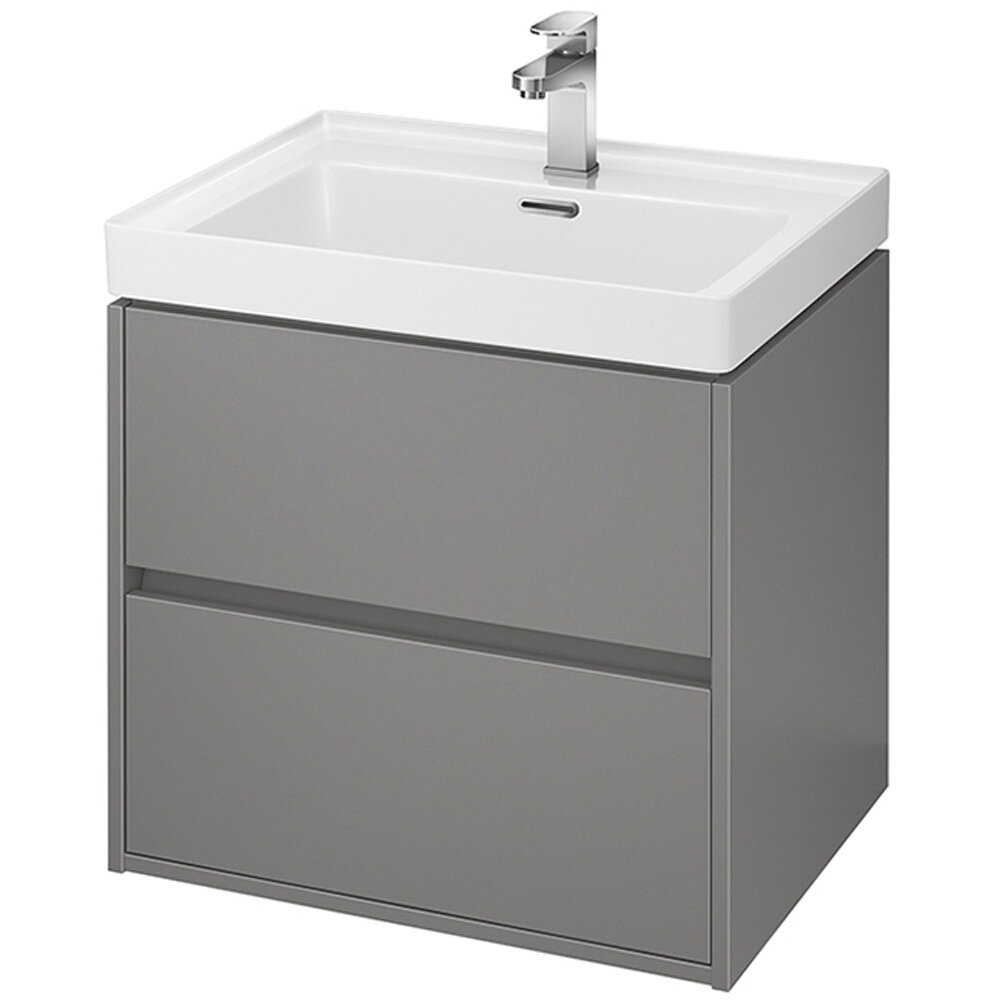 CERSANIT Skrinka pod umývadlo CREA 60 sivá matná S924-016 CERSANIT Skrinka pod umývadlo CREA 60 sivá matná S924-016