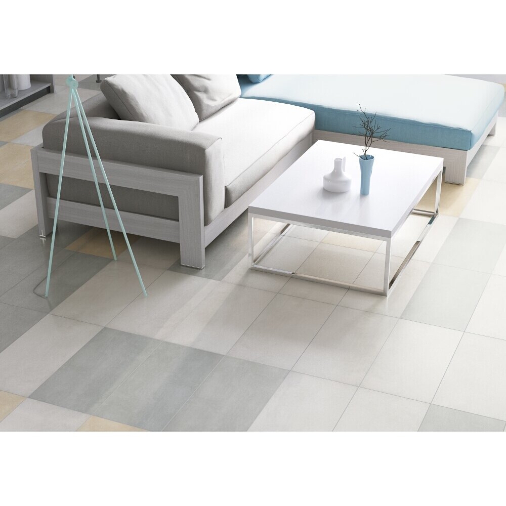 Glazovaný gres CONCRETE FLOWER light grey mat 29,7x59,8