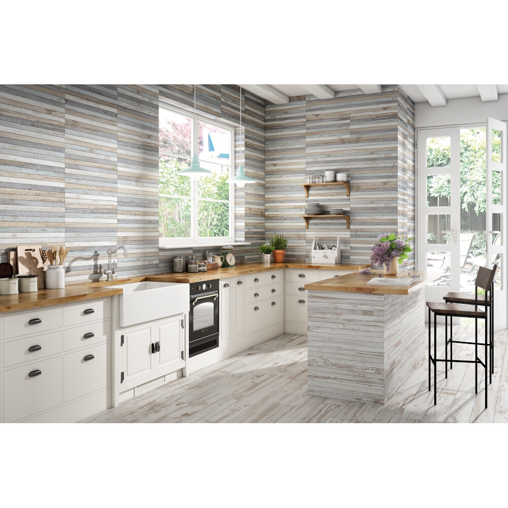 Glazovaný gres hiszpański GAYAFORES Tribeca Blanco white mat 15x90 gat. I