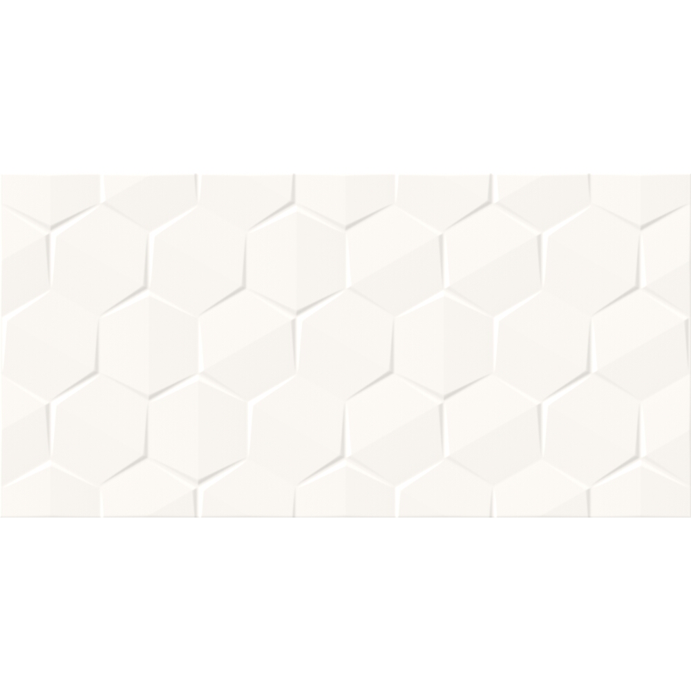 OBKLAD ALTERIO WHITE HEXA STRUCTURE GLOSSY 29,8X59,8
