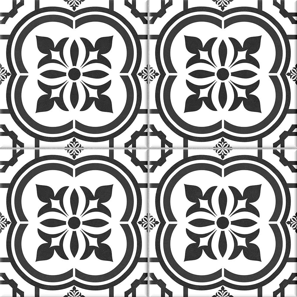 DLAŽBA FLAVORI BLACK PATCHWORK MAT 42X42 (II. AKOST)